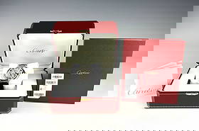 BALLON BLEU DE CARTIER 42 MM AUTOMATIC WATCH, W69016Z4, COMPLETE SET: An elegant, rarely worn vintage Ballon Bleu de Cartier wristwatch, featuring a polished stainless steel round case with elegant convex curves. The distinctive fluted crown, adorned with a synthetic sp