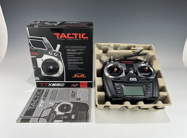 TACTIC TTX650 6-CHANNEL 2.4GHz SPREAD SPECTRUM RADIO SYSTEM IN ORIGINAL BOX