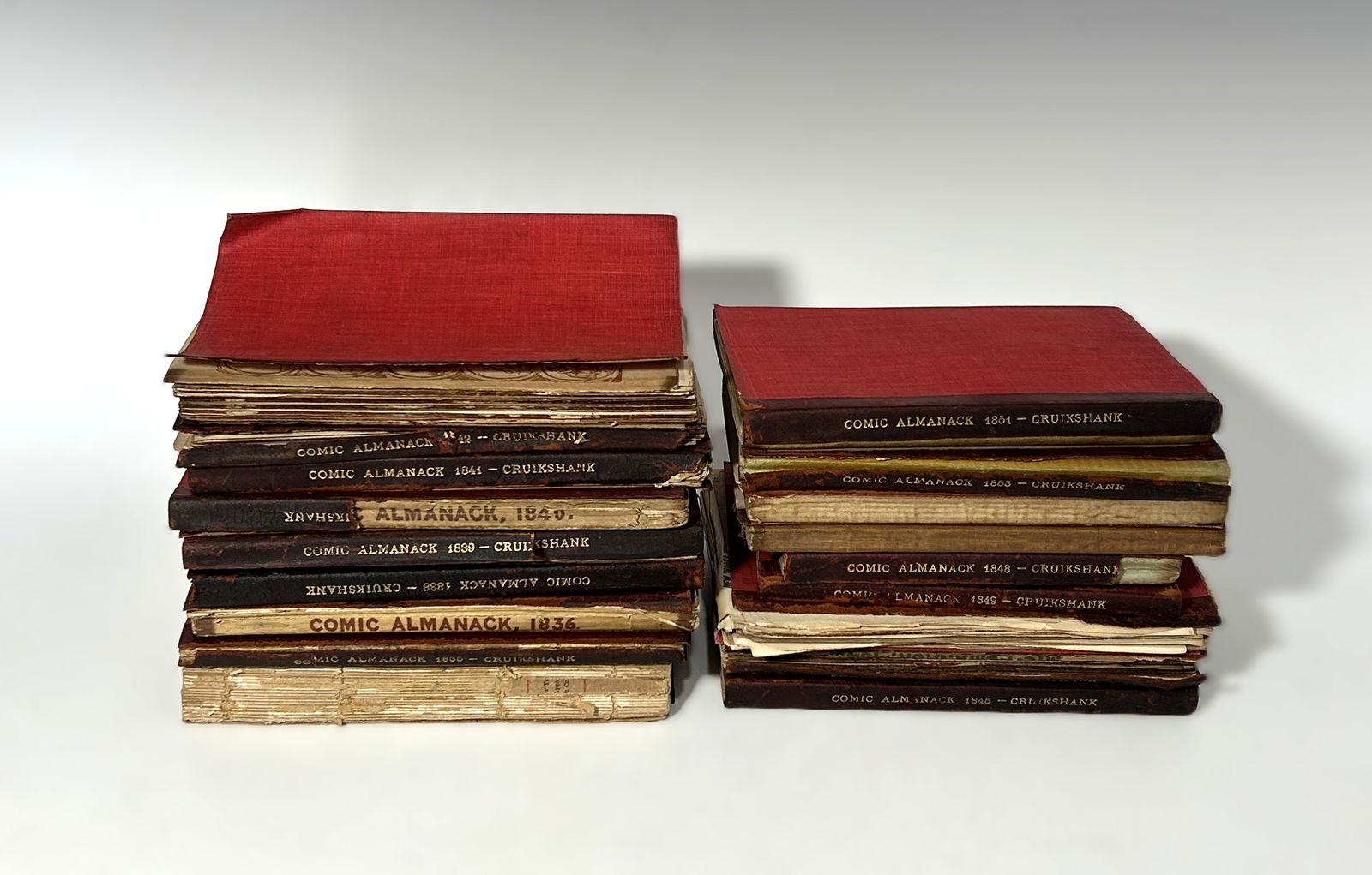 THE COMIC ALMANACK, 1835–1853, ORIGINAL VICTORIAN SATIRICAL ANNUALS PLUS ONE NOVEL (1 of 12)