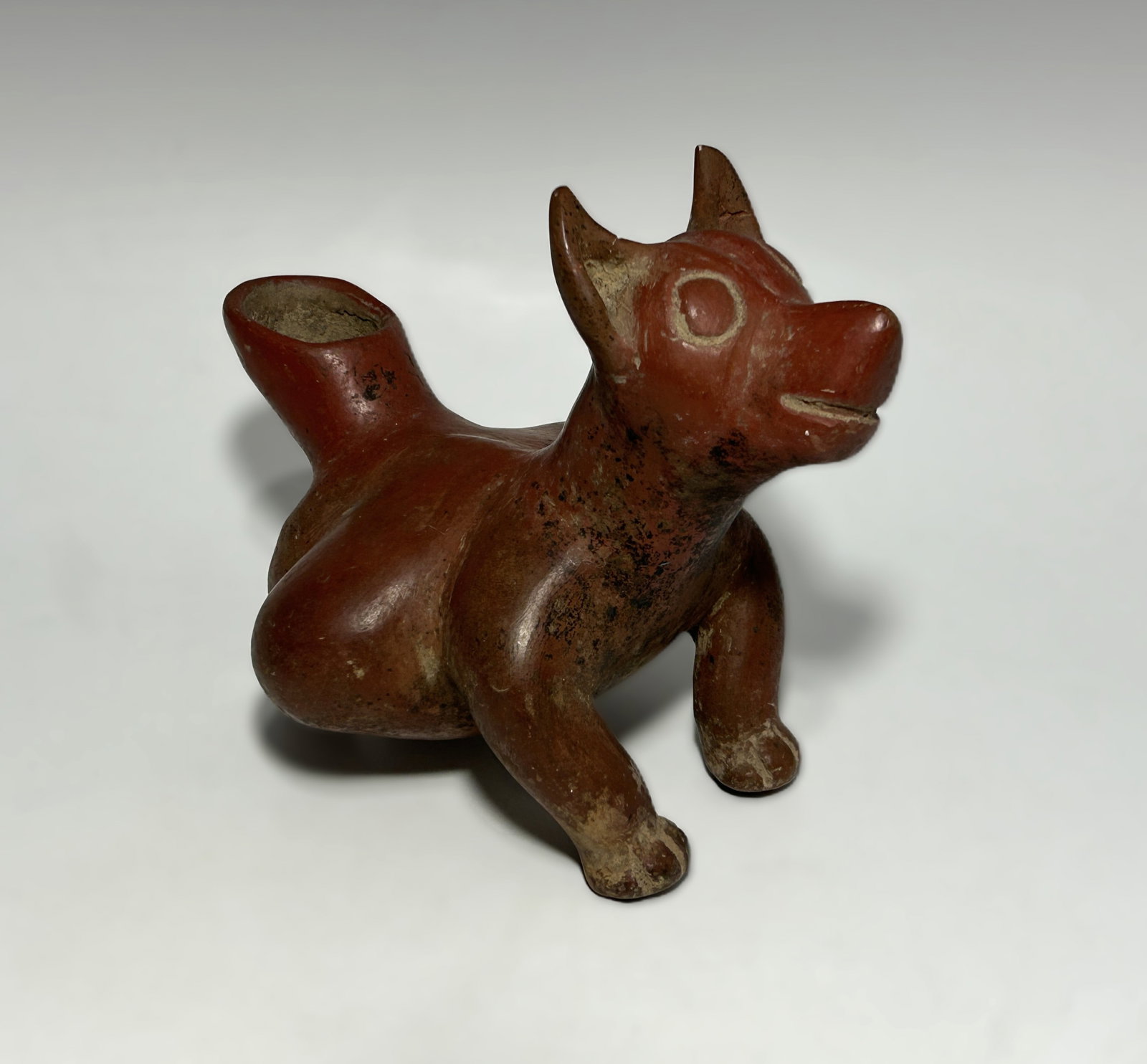 COLIMA DOG POTTERY EFFIGY VESSEL (1 of 6)