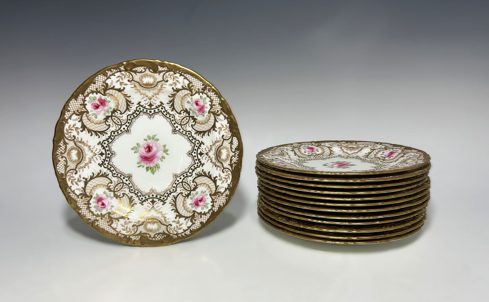 THIRTEEN WEDGWOOD FOR OVINGTON BROS. BONE CHINA DESSERT PLATES (1 of 6)