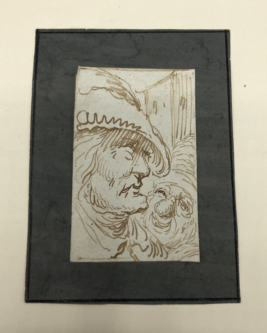 a 17th century sepia drawing (1 of 3)