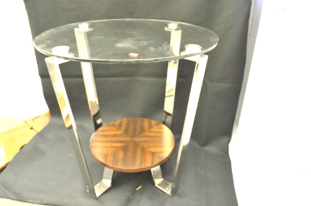 Modern Glass Side Table (1 of 4)
