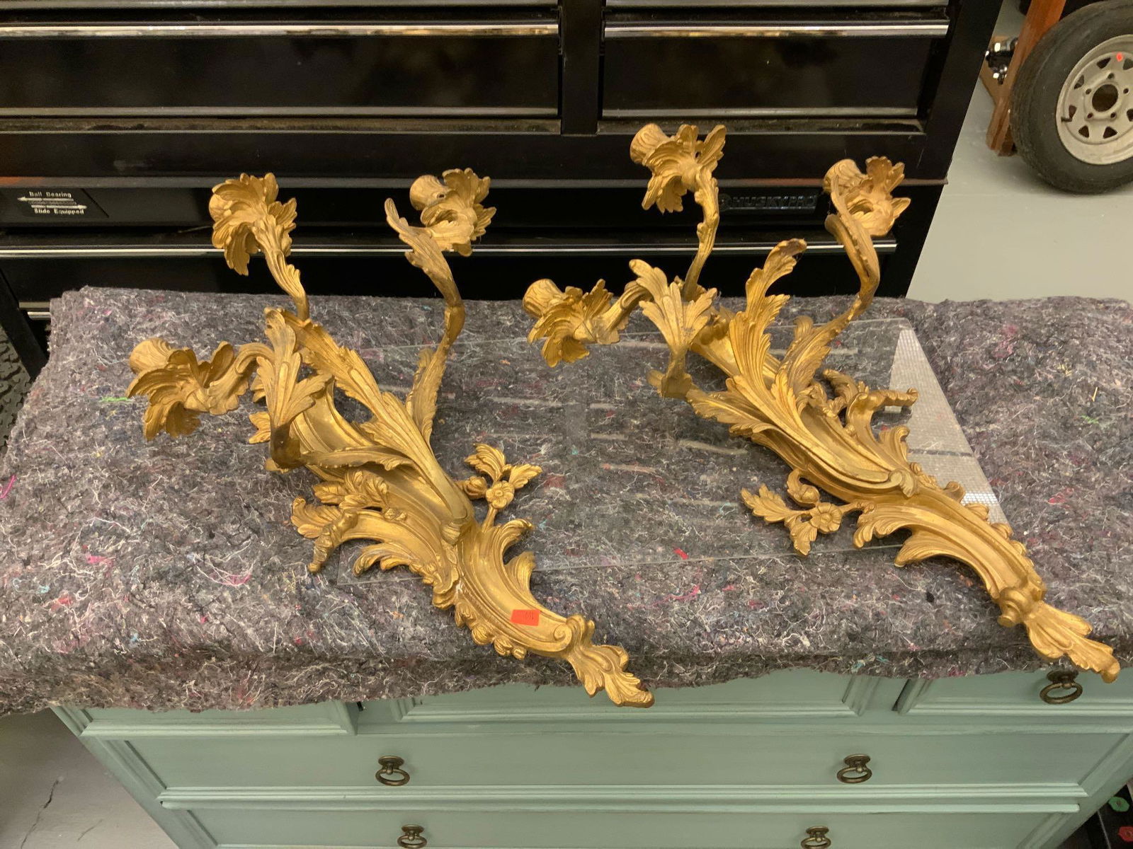 Solid brass sconces (1 of 5)