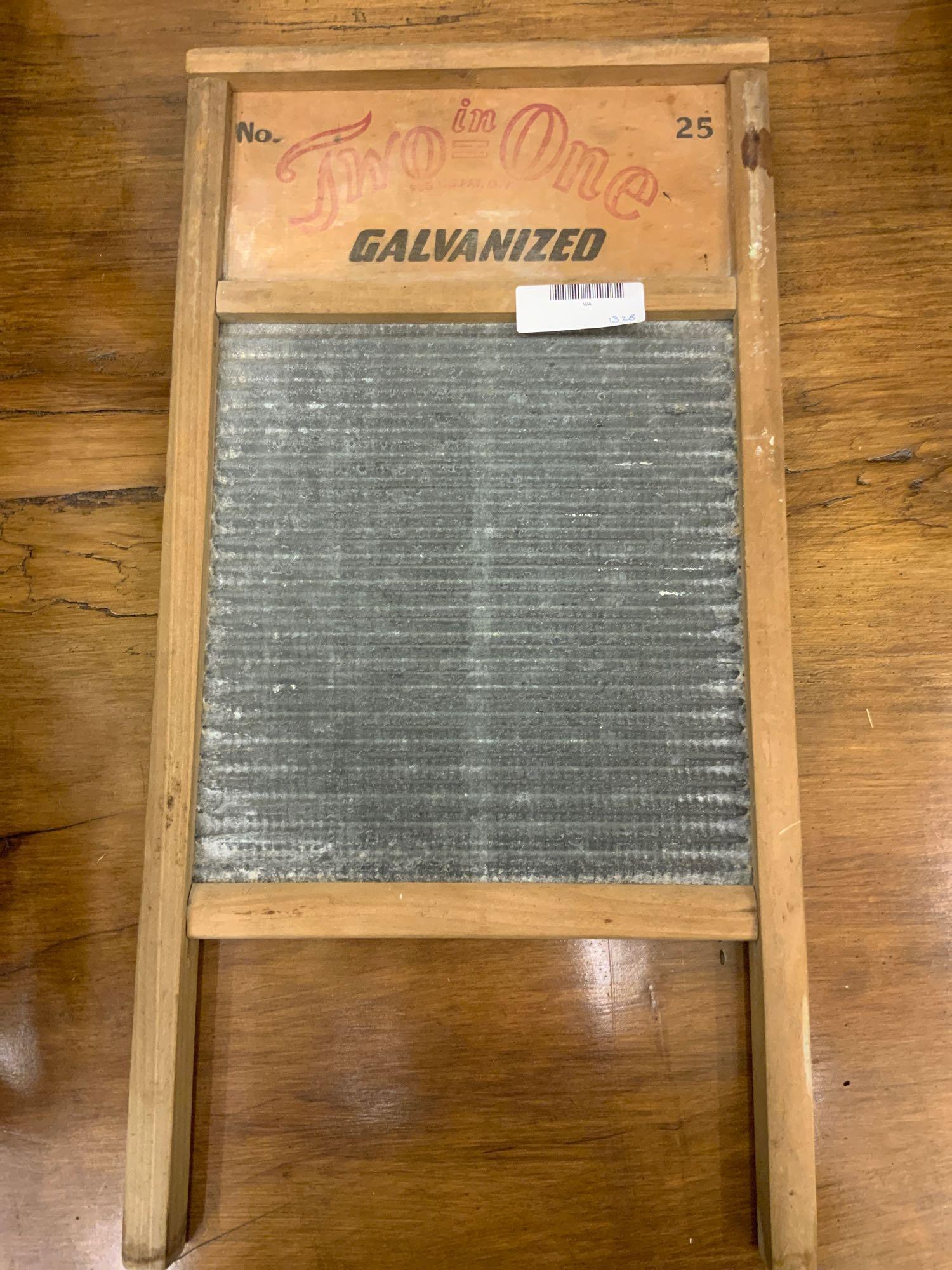 Large galvanized washboard (1 of 2)