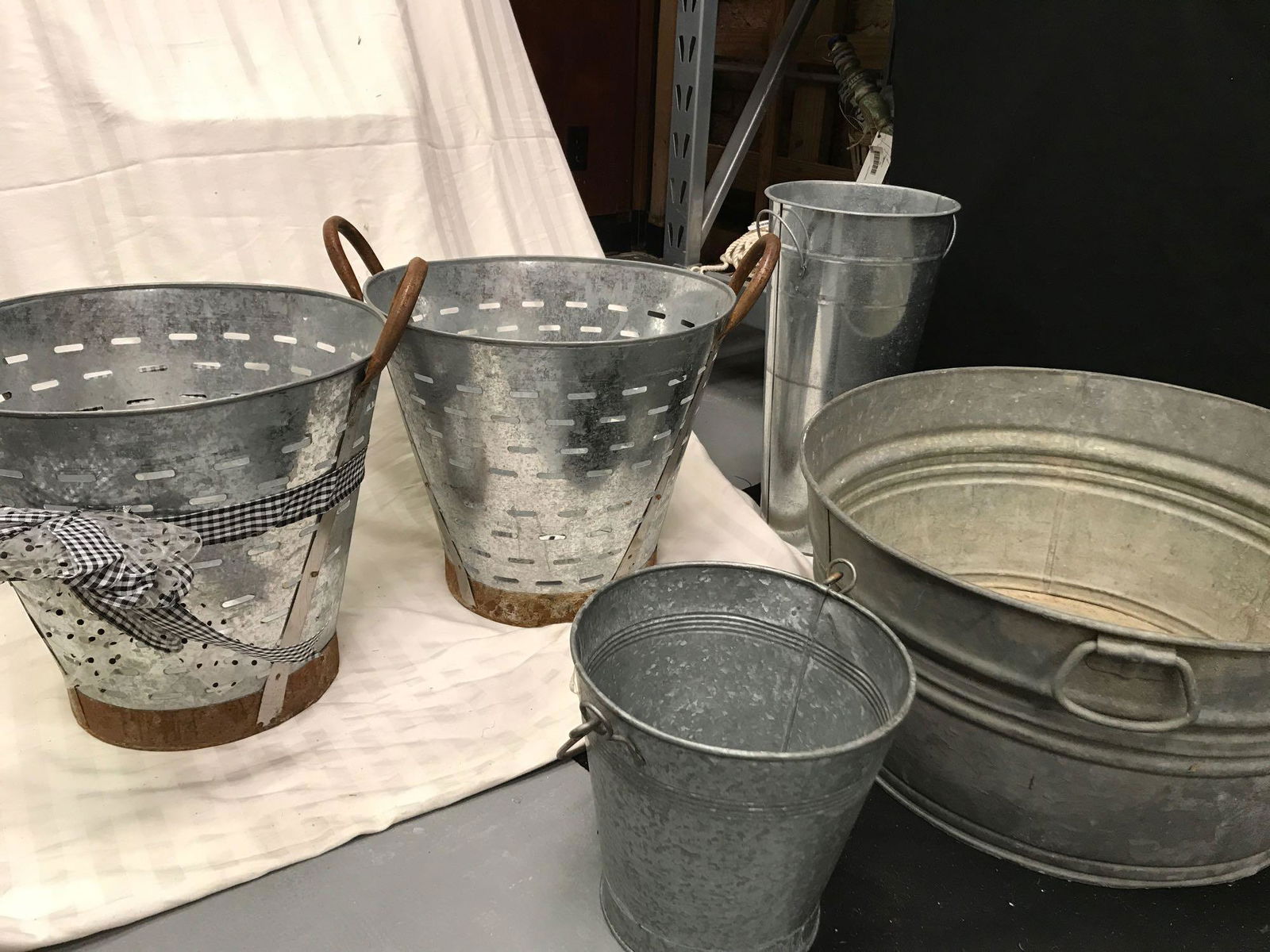 Various Tin Buckets (1 of 6)