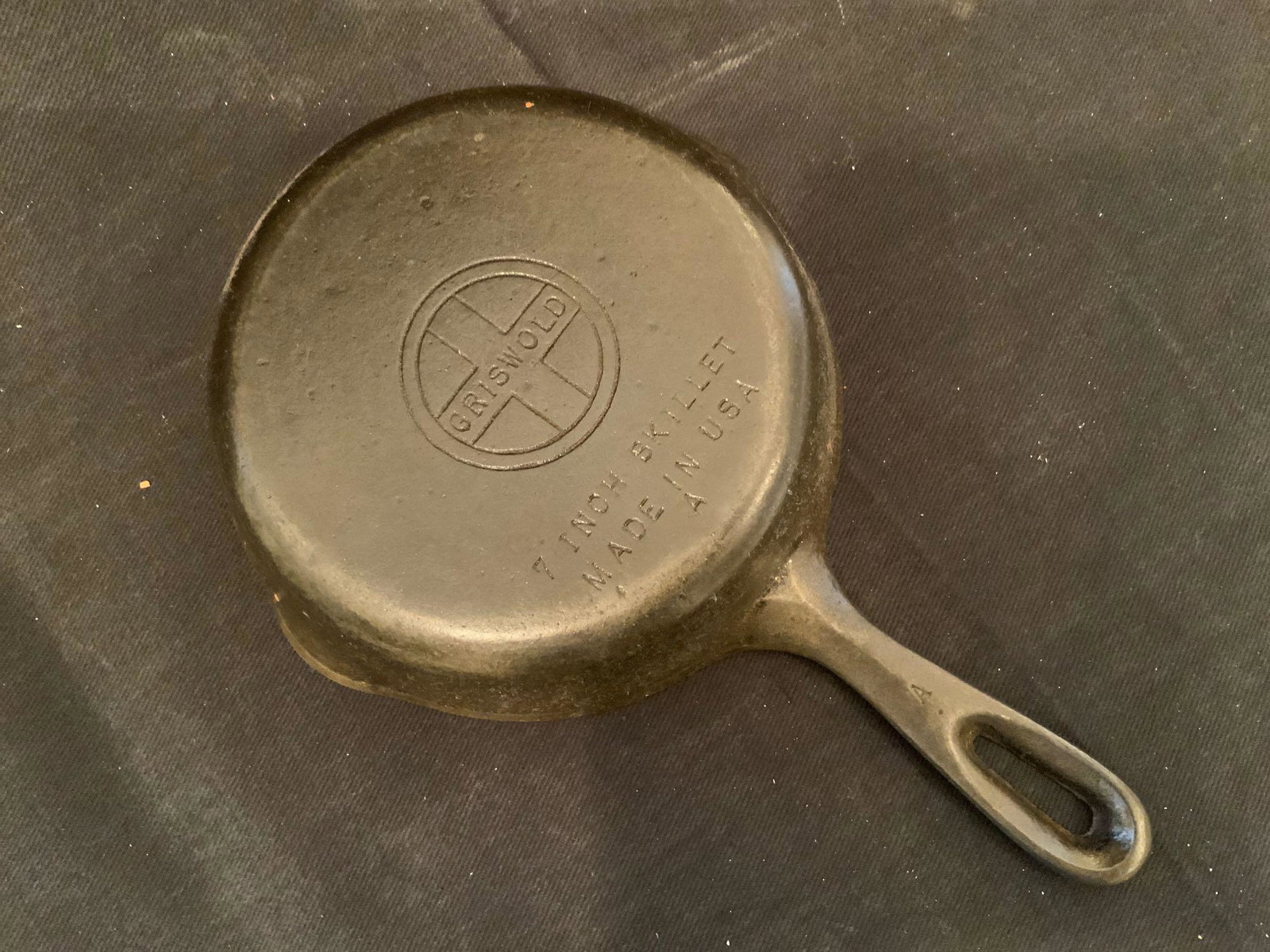 Griswold: Griswold 7 inch skillet made in the USA Erie PA