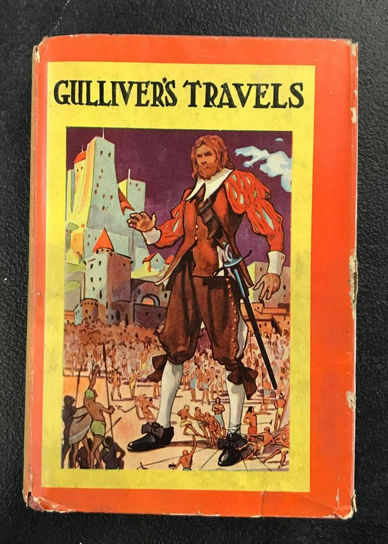 Gulliver’s Travels: Gulliver’s Travels by Jonathan Swift. Antique book, year unknown.