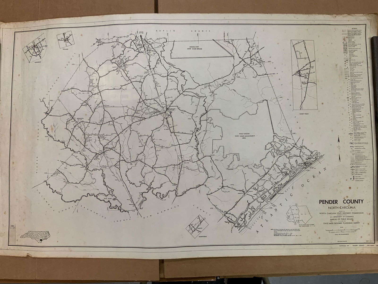 Pender County North Carolina map (1 of 5)