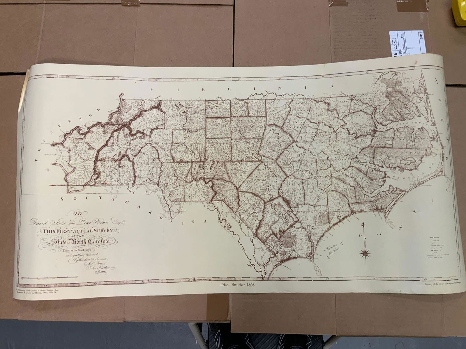 The first actual survey of the state of North Carolina (1 of 5)