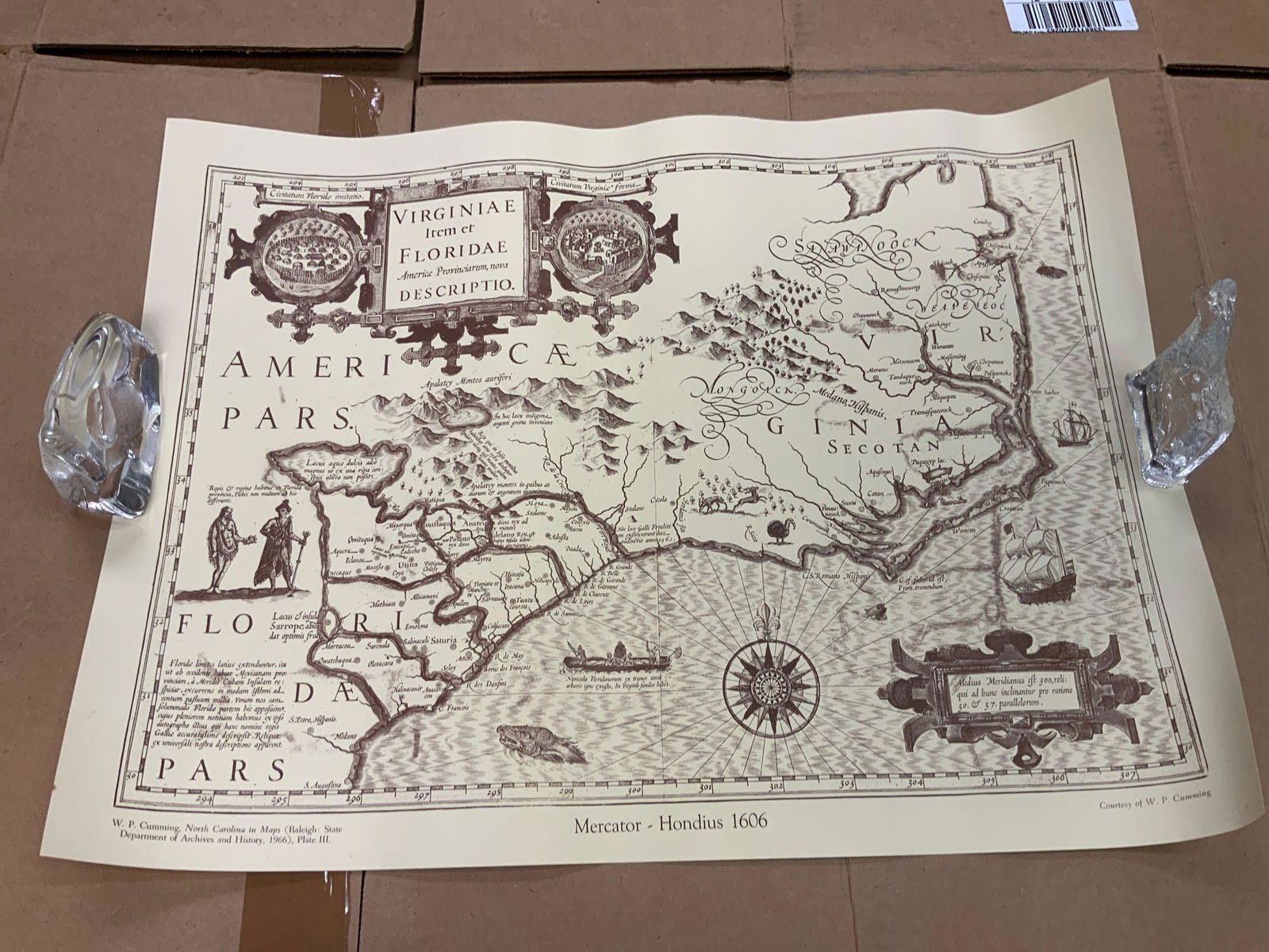 Virginiae item Floridae Map (1 of 5)