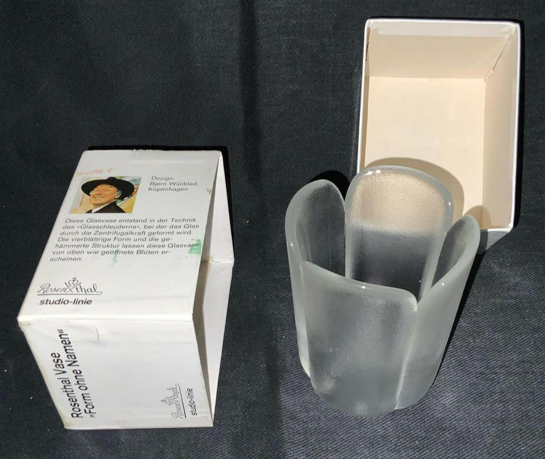 Rosenthal vase: Rosenthal vase, form ohne namen studio line, 5cm design Bjorn Wiinblad Kopenhagen,