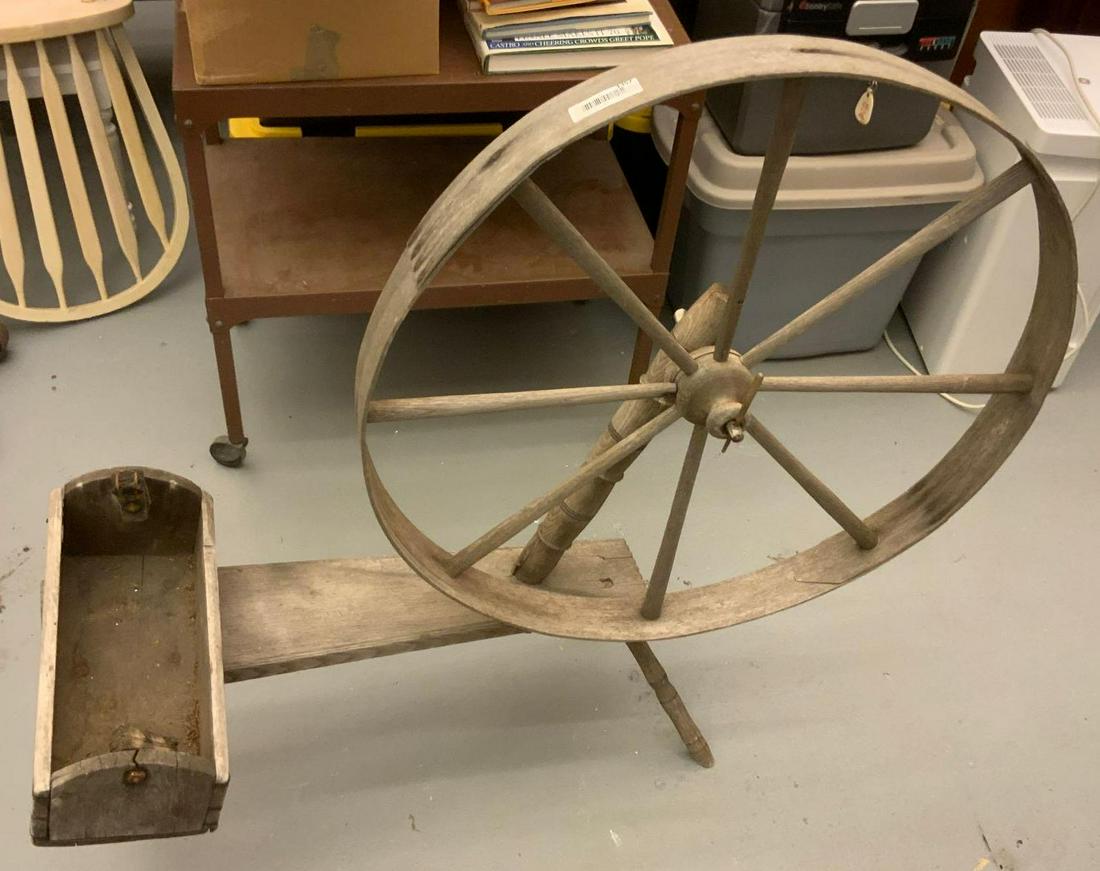 Yarn and knitting wheel (1 of 4)