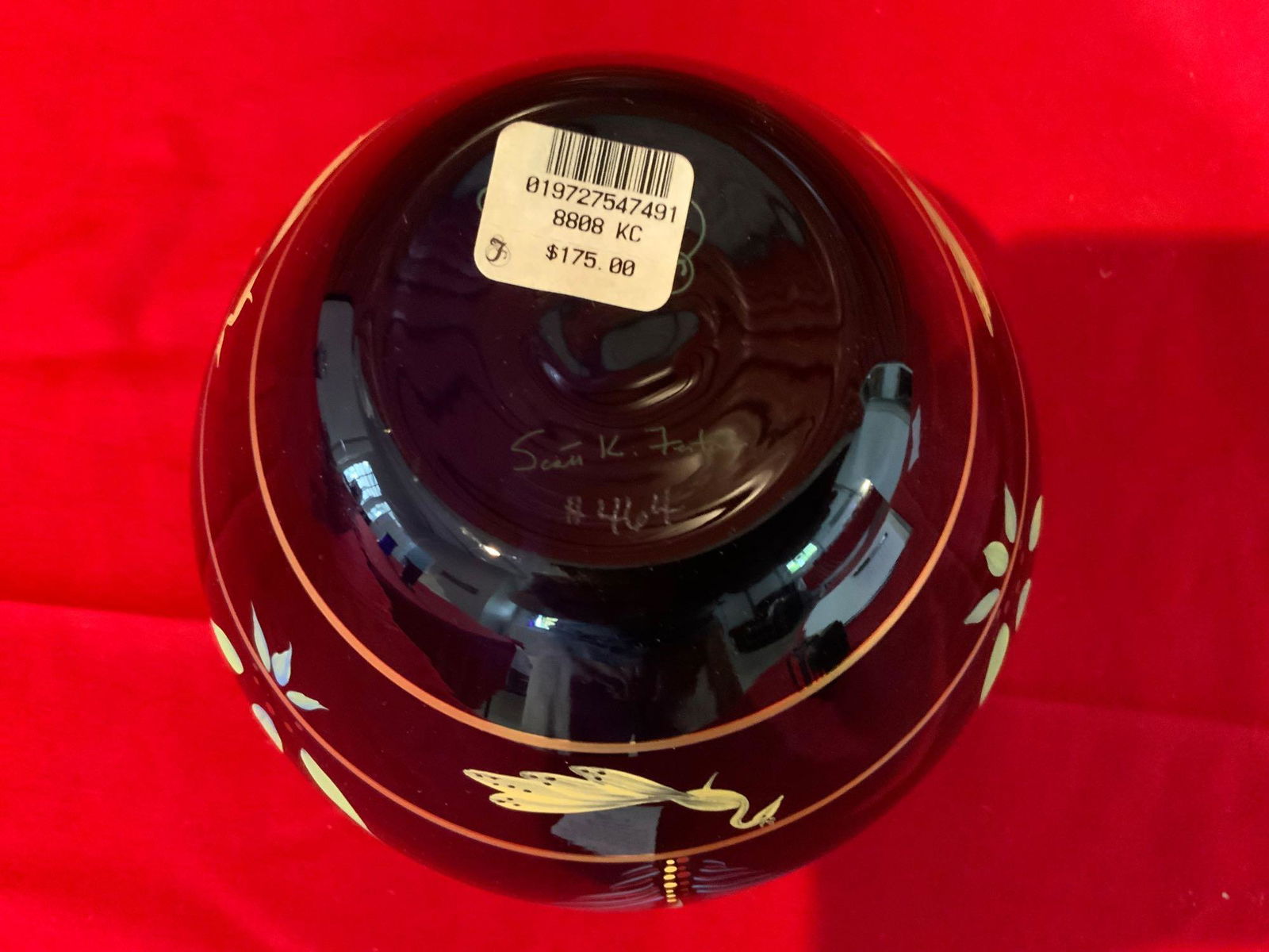 Fenton peacock vase (1 of 5)