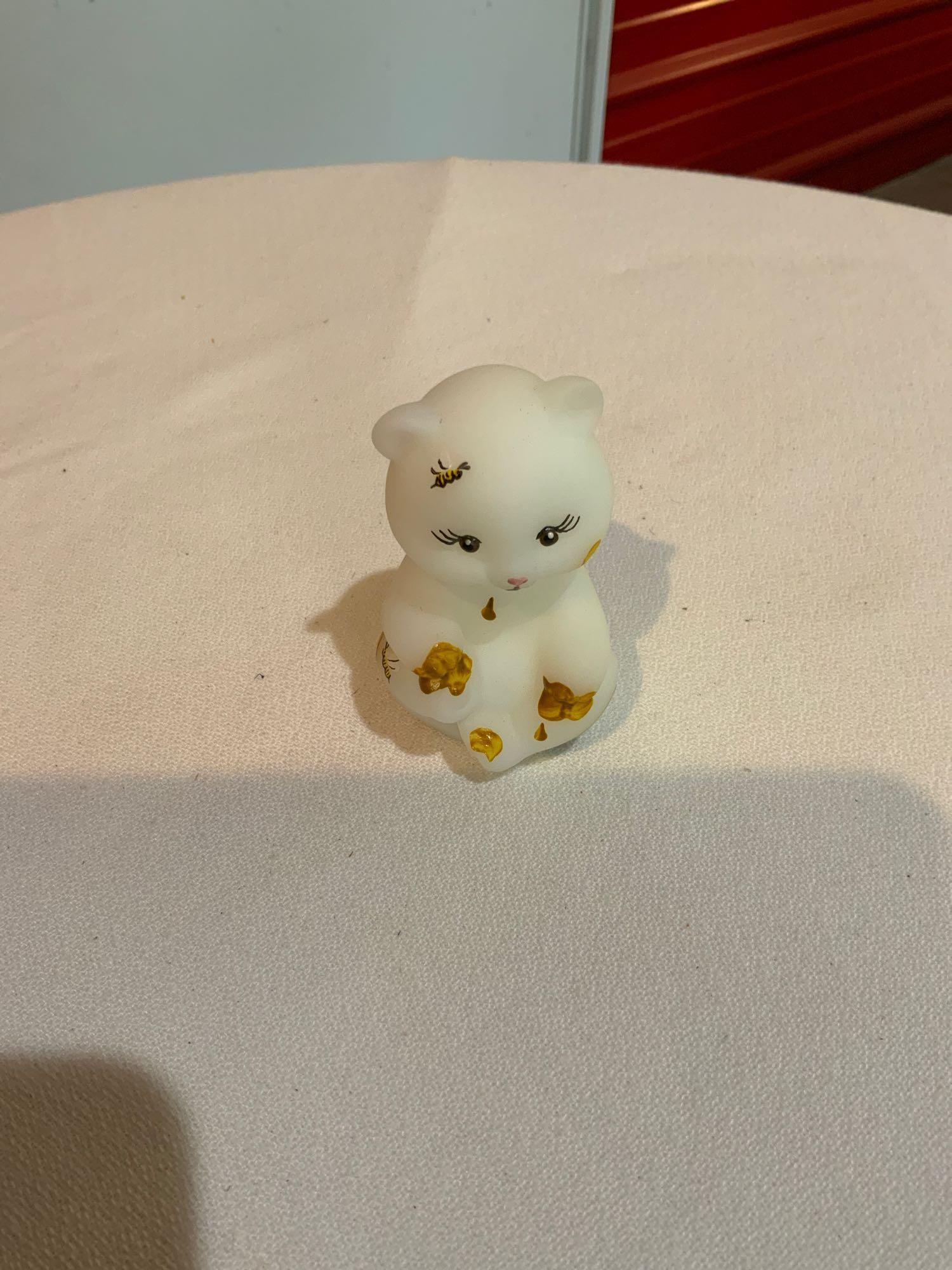 Fenton, NFGS, Handpainted bear (1 of 3)