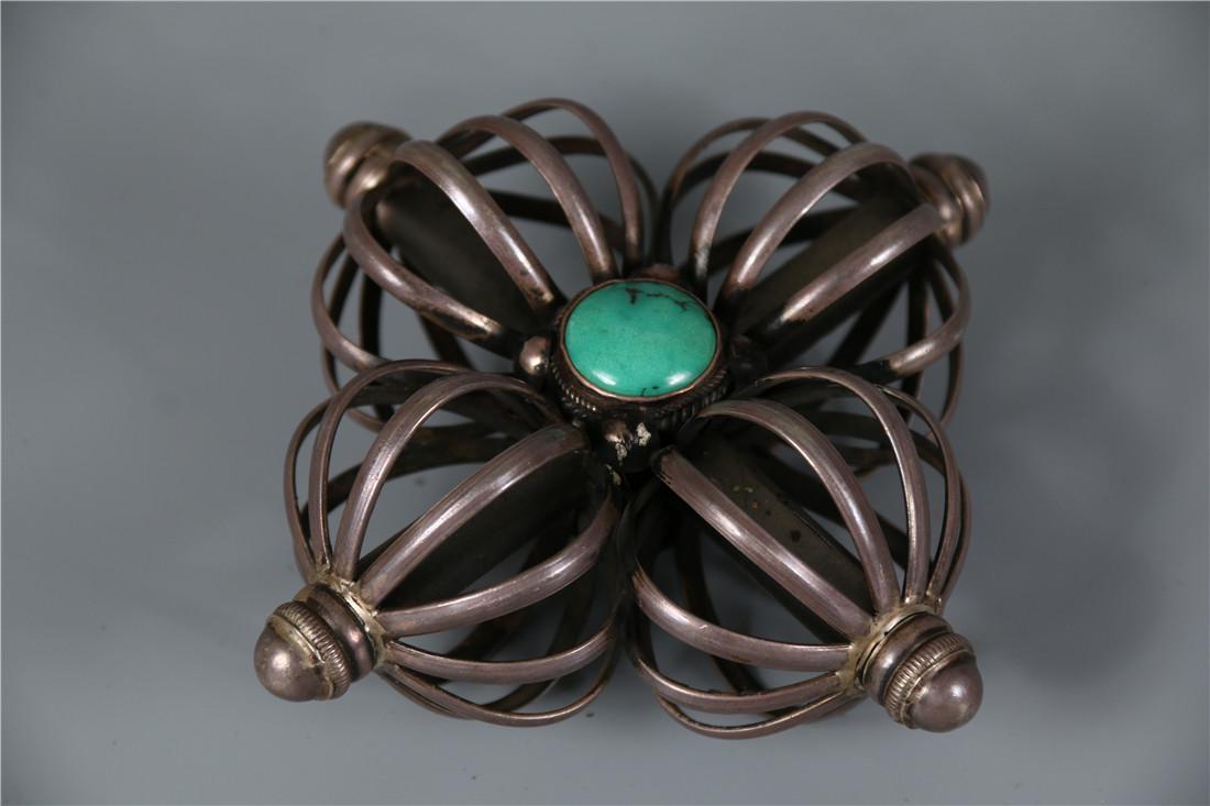 A SILVER VAJRA FOR BUDDHIST RITE (1 of 8)