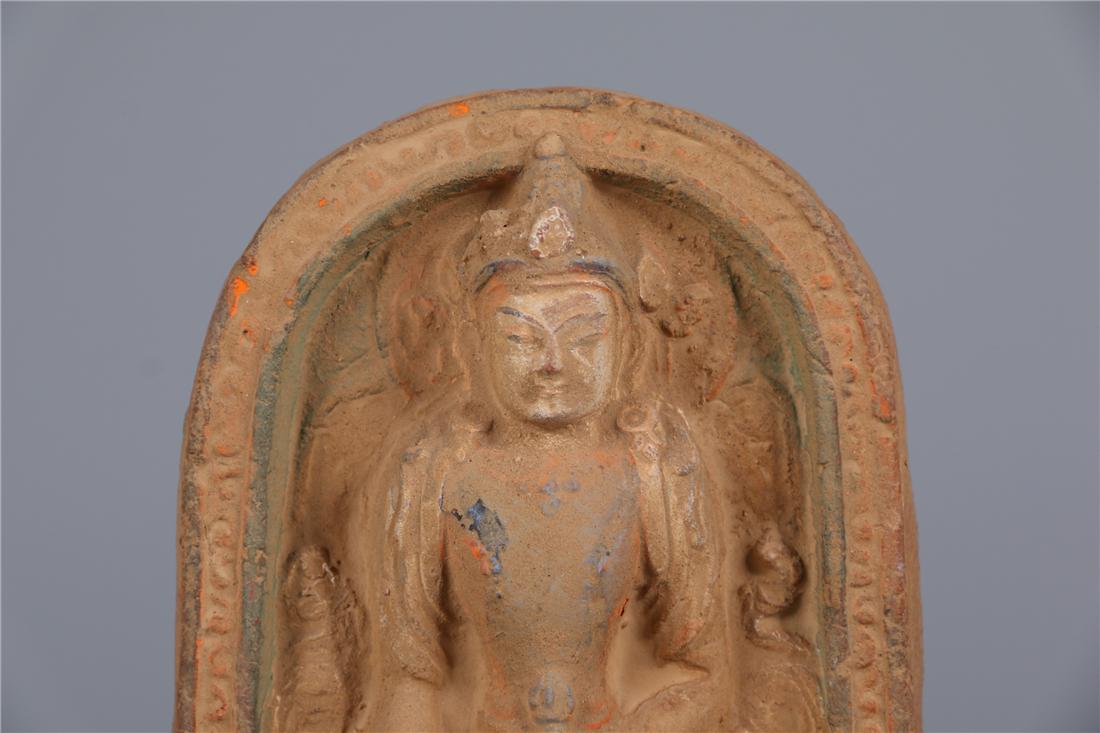 A TIBETAN CLAY TSHA-TSHA (1 of 6)