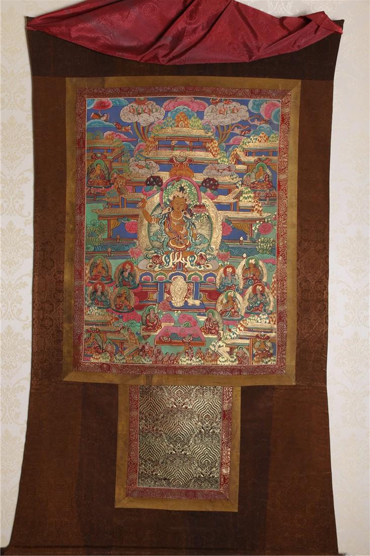 A MANJUSRI BUDDHA THANGKA (1 of 9)
