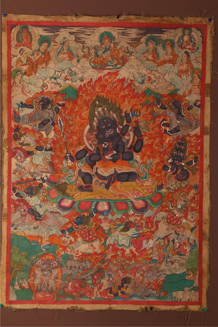 A HEVAJRA BUDDHA THANGKA. (1 of 10)