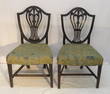 Pair Shield back chairs