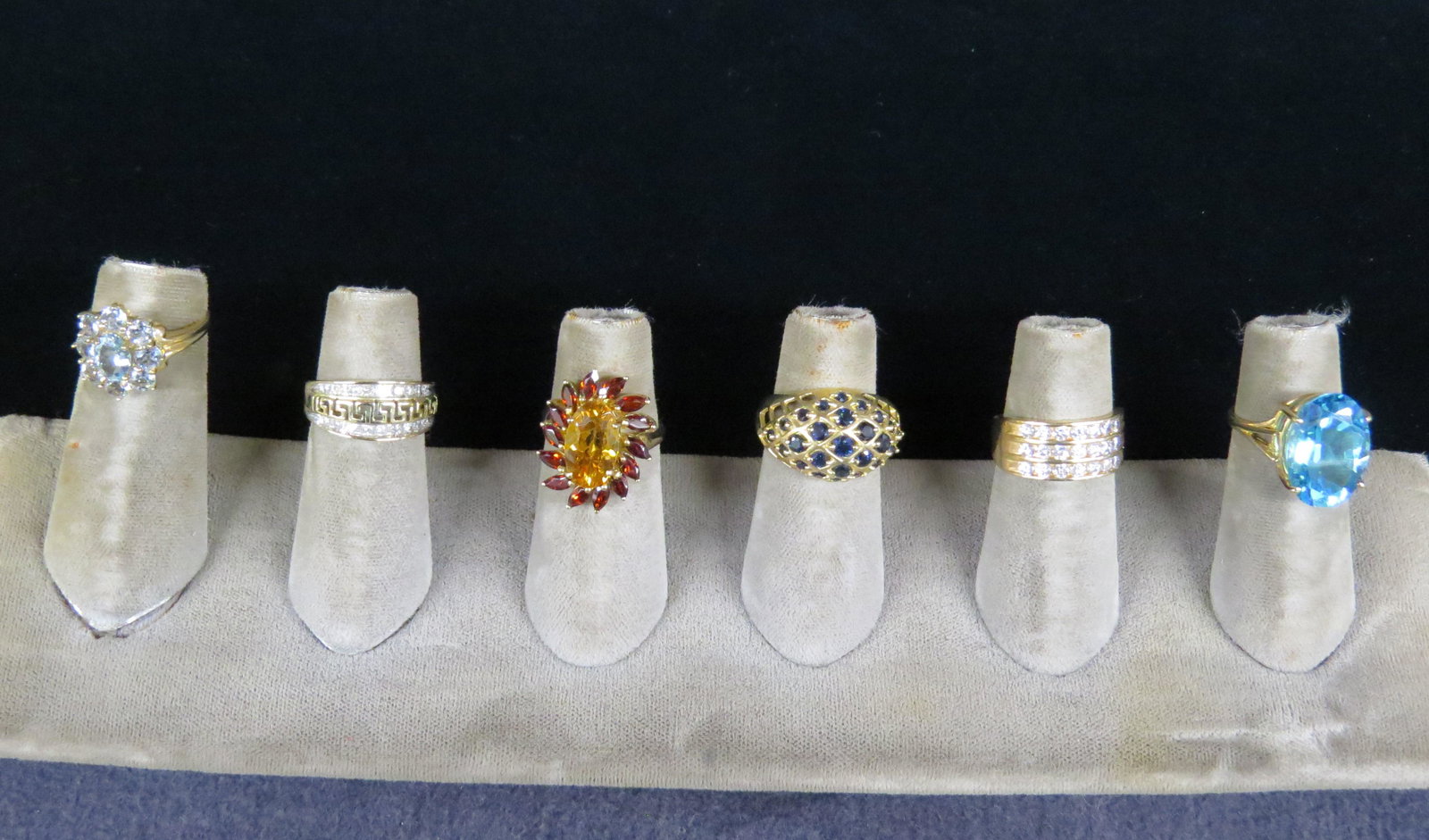 Lot six 10K ladies rings (1 of 7)