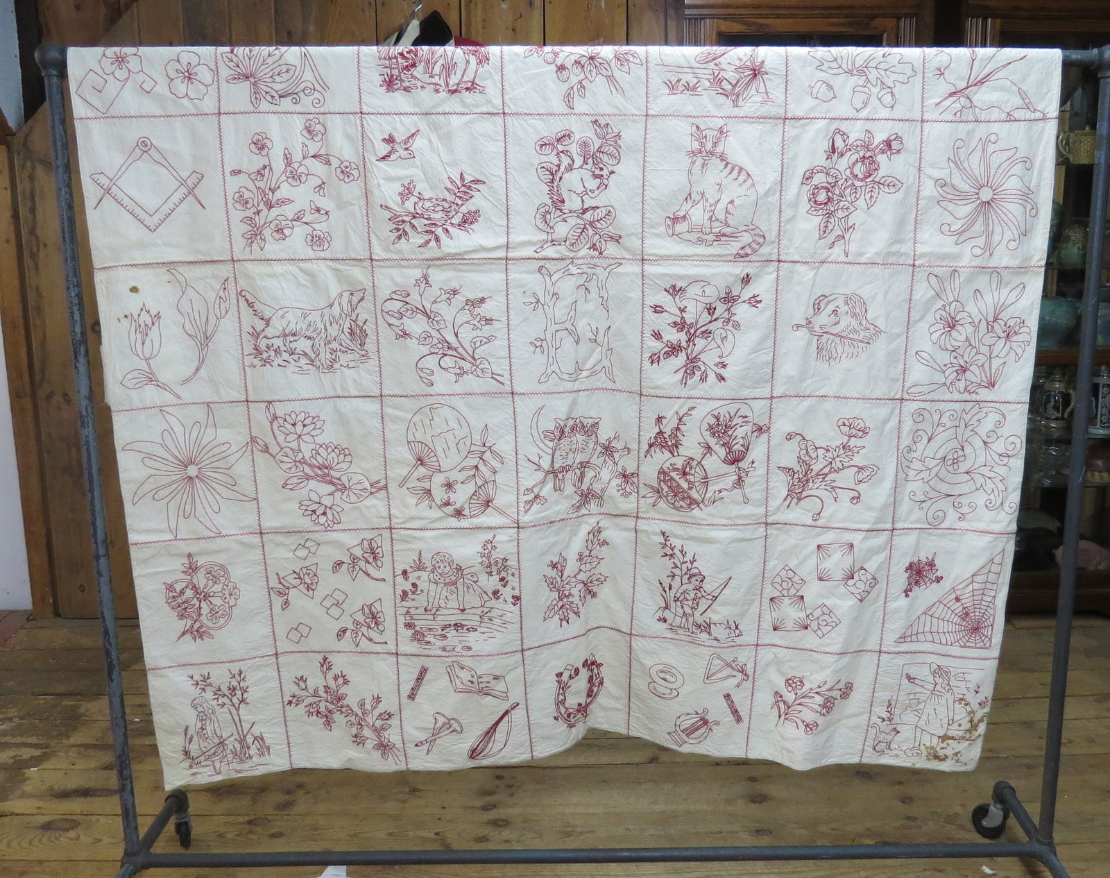 Child’s quilt dated 1886 (1 of 8)