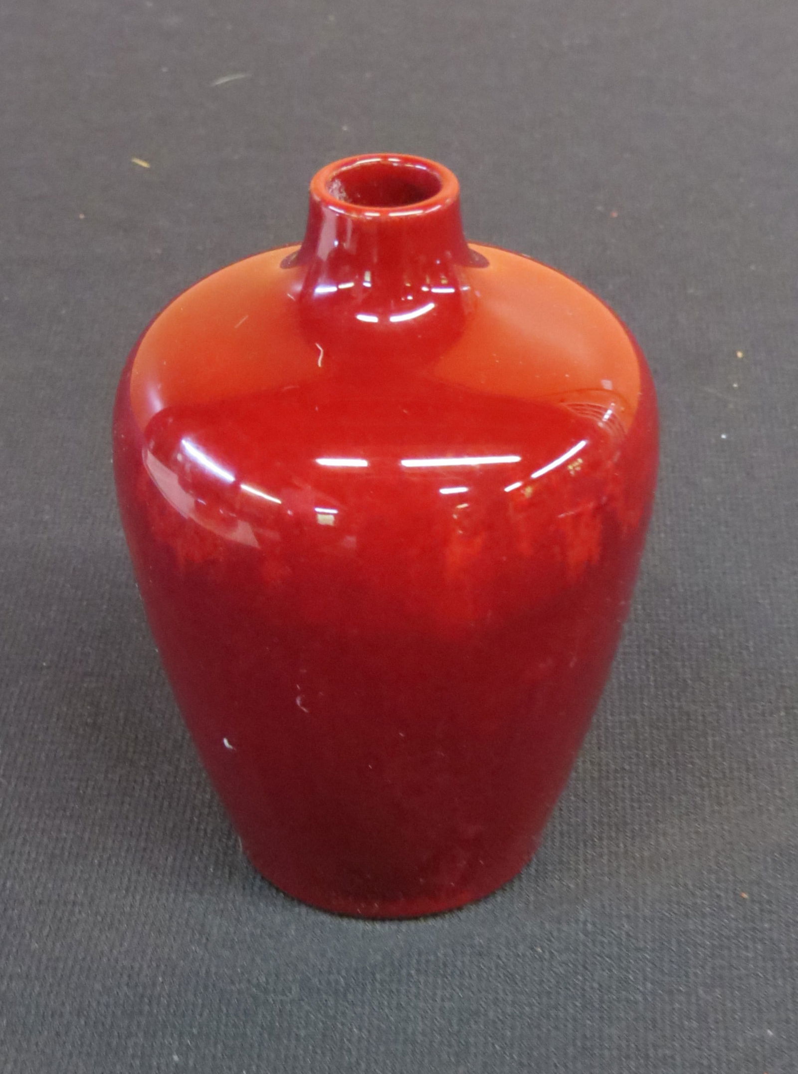 Small pottery flambe vase (1 of 2)