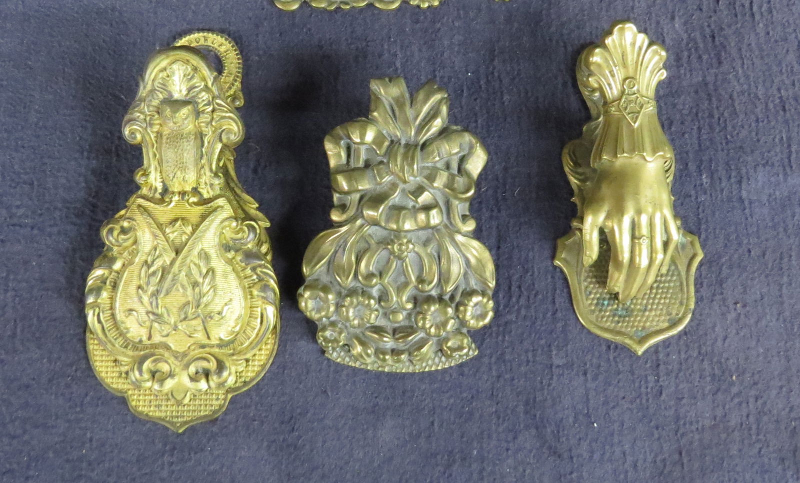 Lot of three brass Victorian paper clips (1 of 9)