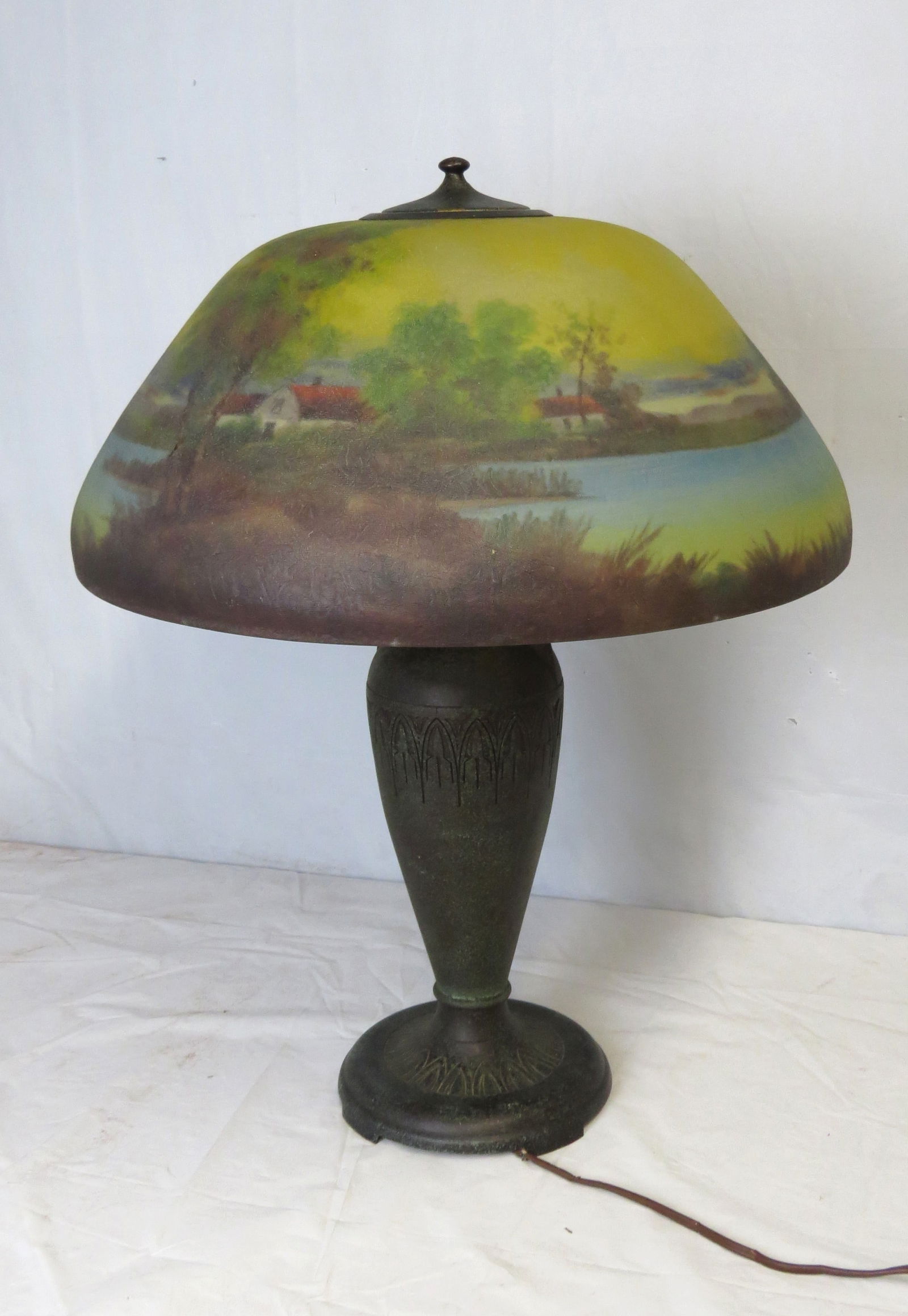 Moe Bridges reverse painted lamp (1 of 8)