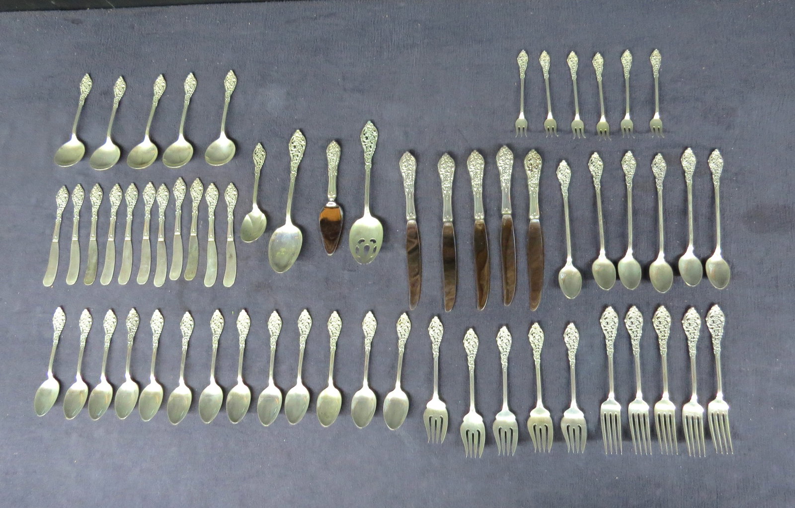 Partial Towle sterling silver flatware set (1 of 4)