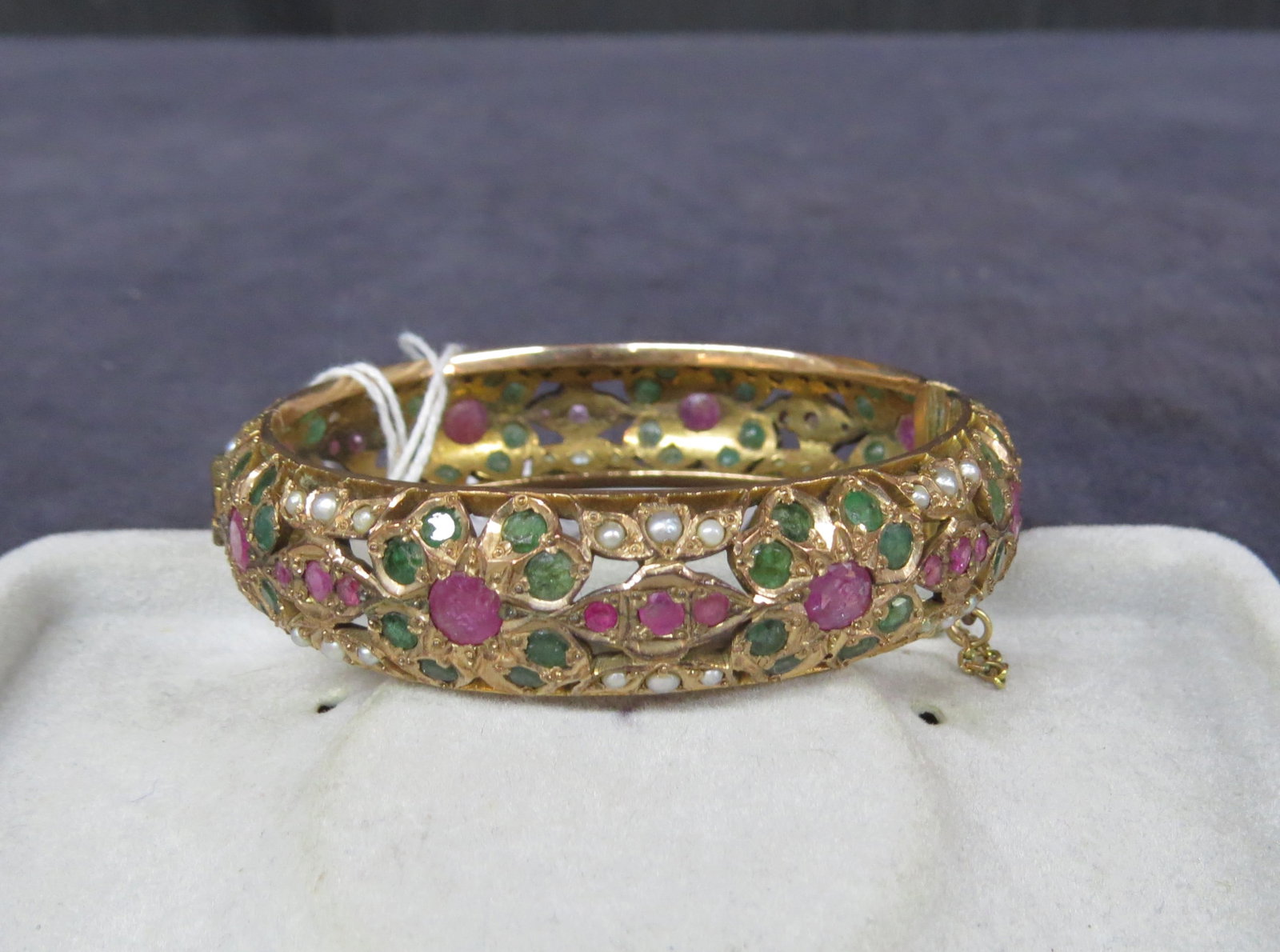 14K gold bracelet with multiple stones (1 of 4)