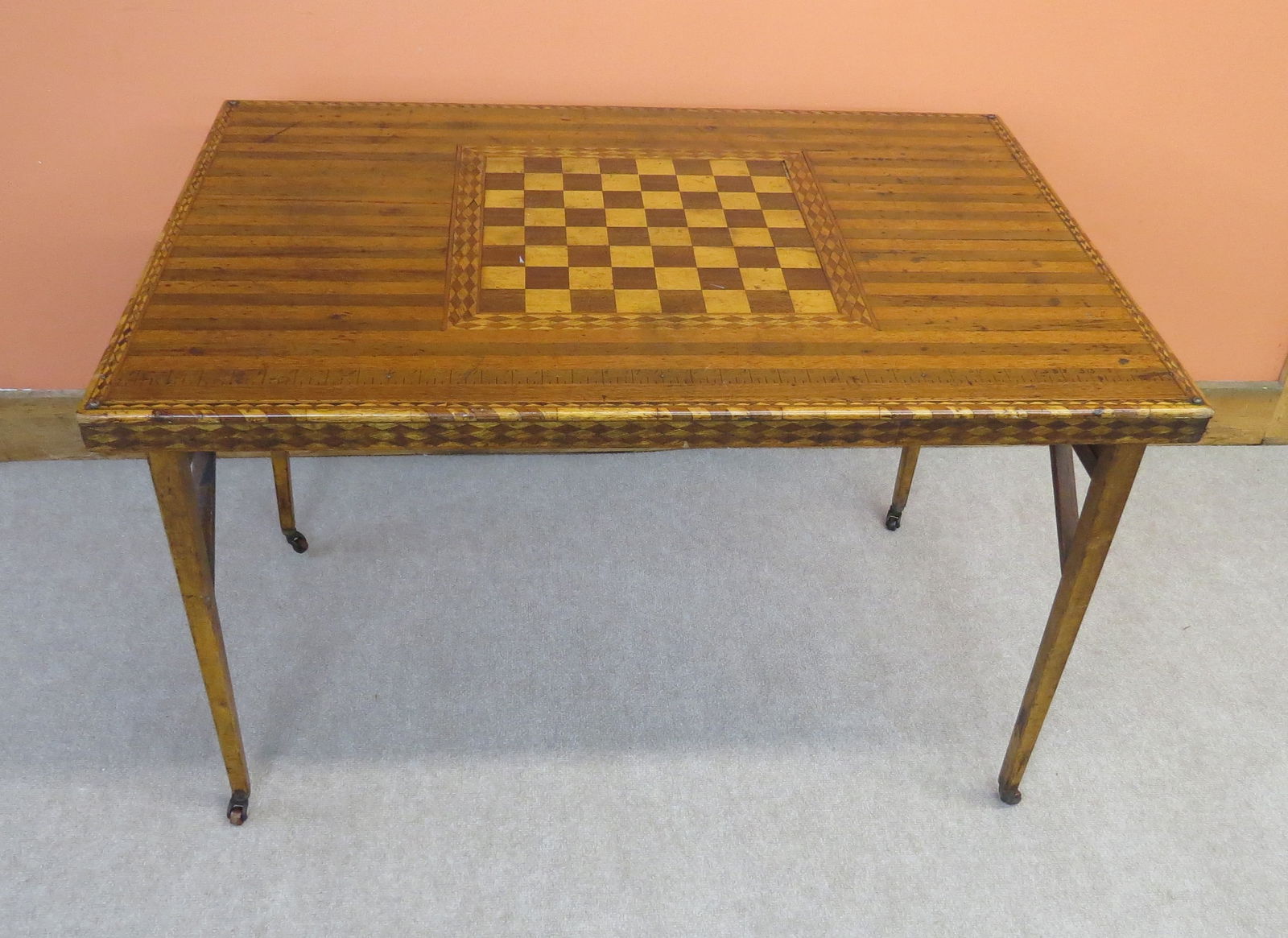 Folding parquet game table (1 of 5)