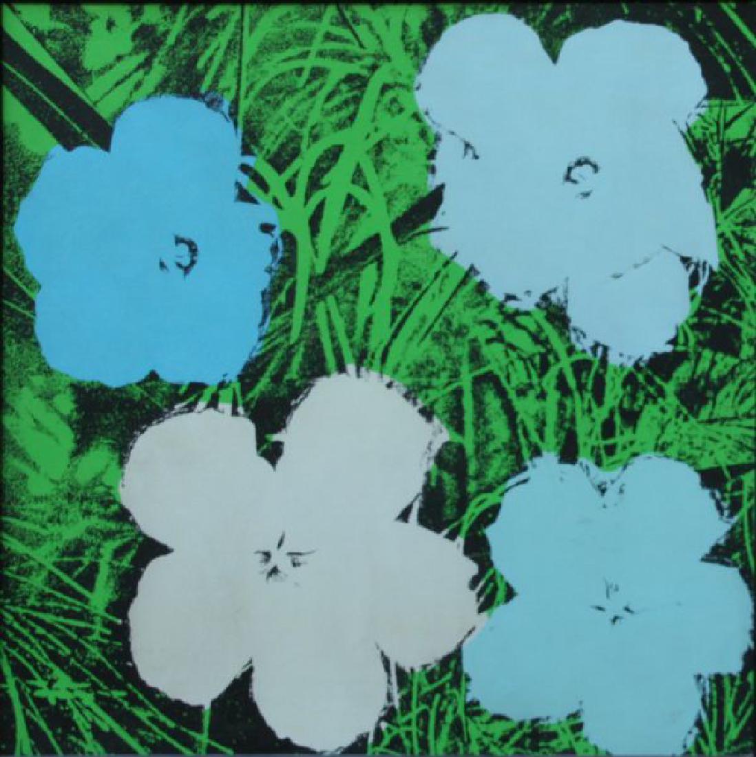 Andy Warhol (1928-2987): Flowers, 1954, Offset Lithograph, 24" x 24", NA.