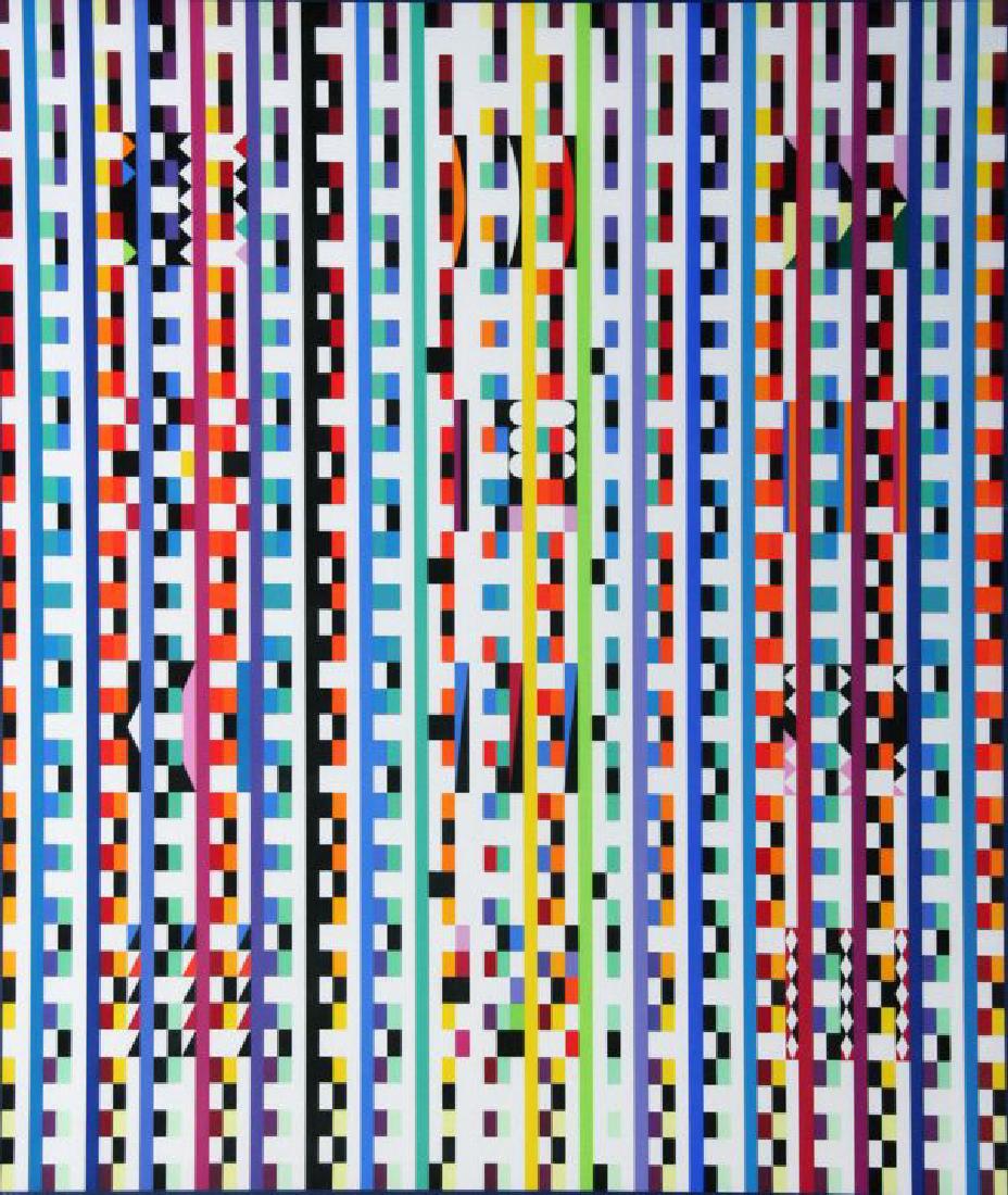 Yaacov Agam (b. 1928): Untitled, Serigraph, Edition 34/180, 24" x 20", Signed Lower Right, Framed.