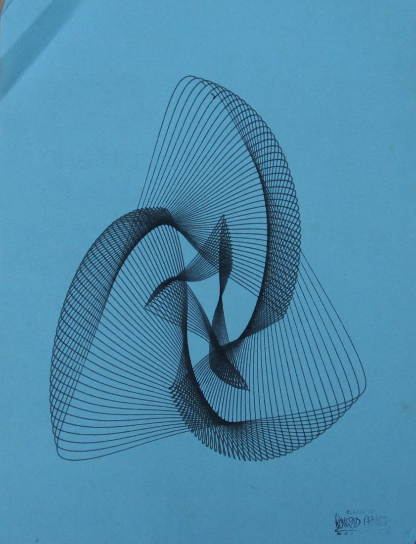 Konrad Cramer (1888-1963): Untitled, c. 1955, Sympalmograph Ink Drawing