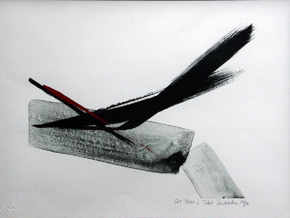 Toko Shinoda (Japanese; b. 1913): For Thee T, c. 1990, Color Lithograph, 11" x 14", Signed Lower Right, Edition 30/50, Framed