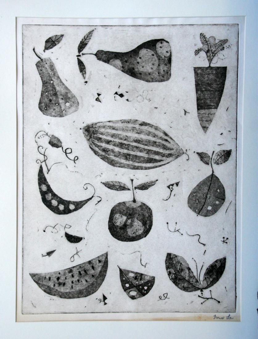 Doris Lee (1905-1983): Still Life with Fruit and Vegetables", c. 1970, Etching, 23.5" x 17", Signed Lower Right, Unframed