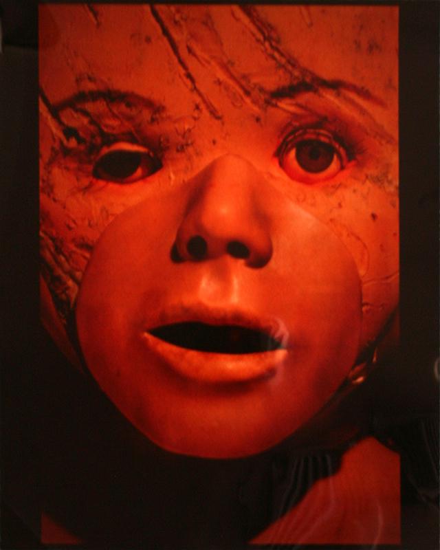 Ed Baynard (1940-2016): Untitled, c. 2000, C-print (color photograph) 20" x 16", Unsigned, Unframed. Estate of Ed Baynard. Imge includes mouth piece made by Simulades, Woodstock, NY.