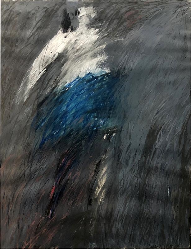 Sarah Hutt (20th Century): Is That You?, 1985, Pastel on Paper, 16.75" x 12.75", Signed Lower Right, Framed. Gallery 52 (Boston) label on verso.