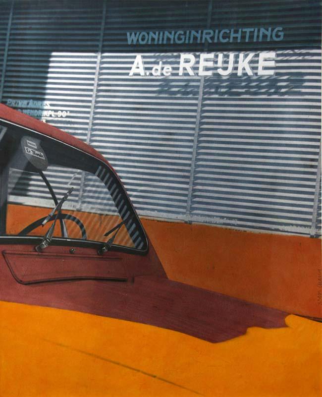 Susan Chang (20th Century): Presse, Le Mond, 20th Century, Color Offset Pring, 24" x 19", Signed Middle Right, Framed. Estate of Ed Baynard.