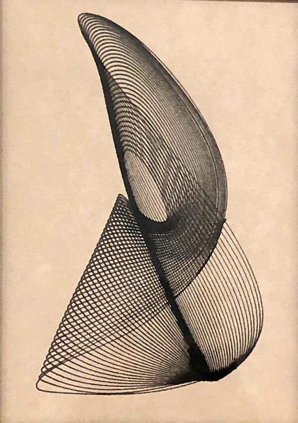 Konrad Cramer (1888-1963): Untitled, c. 1950, Sympalmagraph, 7" x 5", Estate Stamp on Verso, Framed.