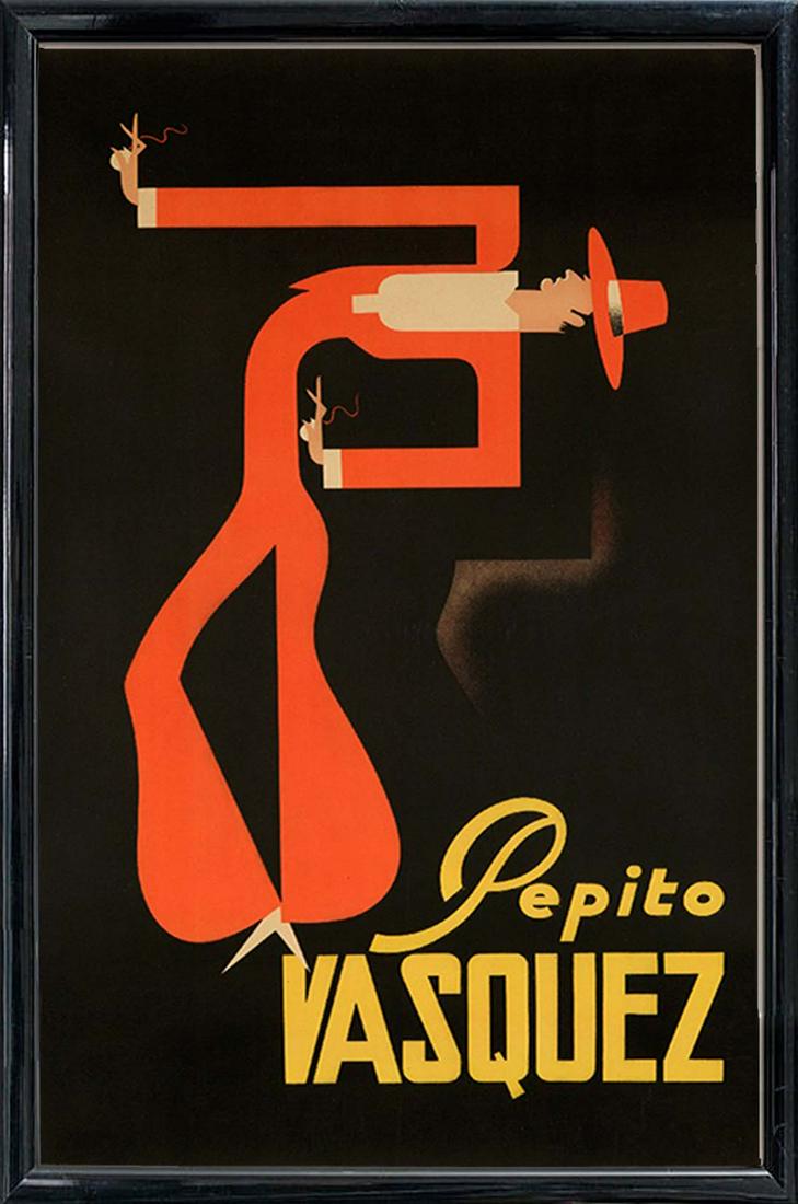 Tito Livio de Madrazo (1899 - 1970): "Pepito Vasquez", c. 1940, Vintage Poster, Lithograph, 39" x 25".