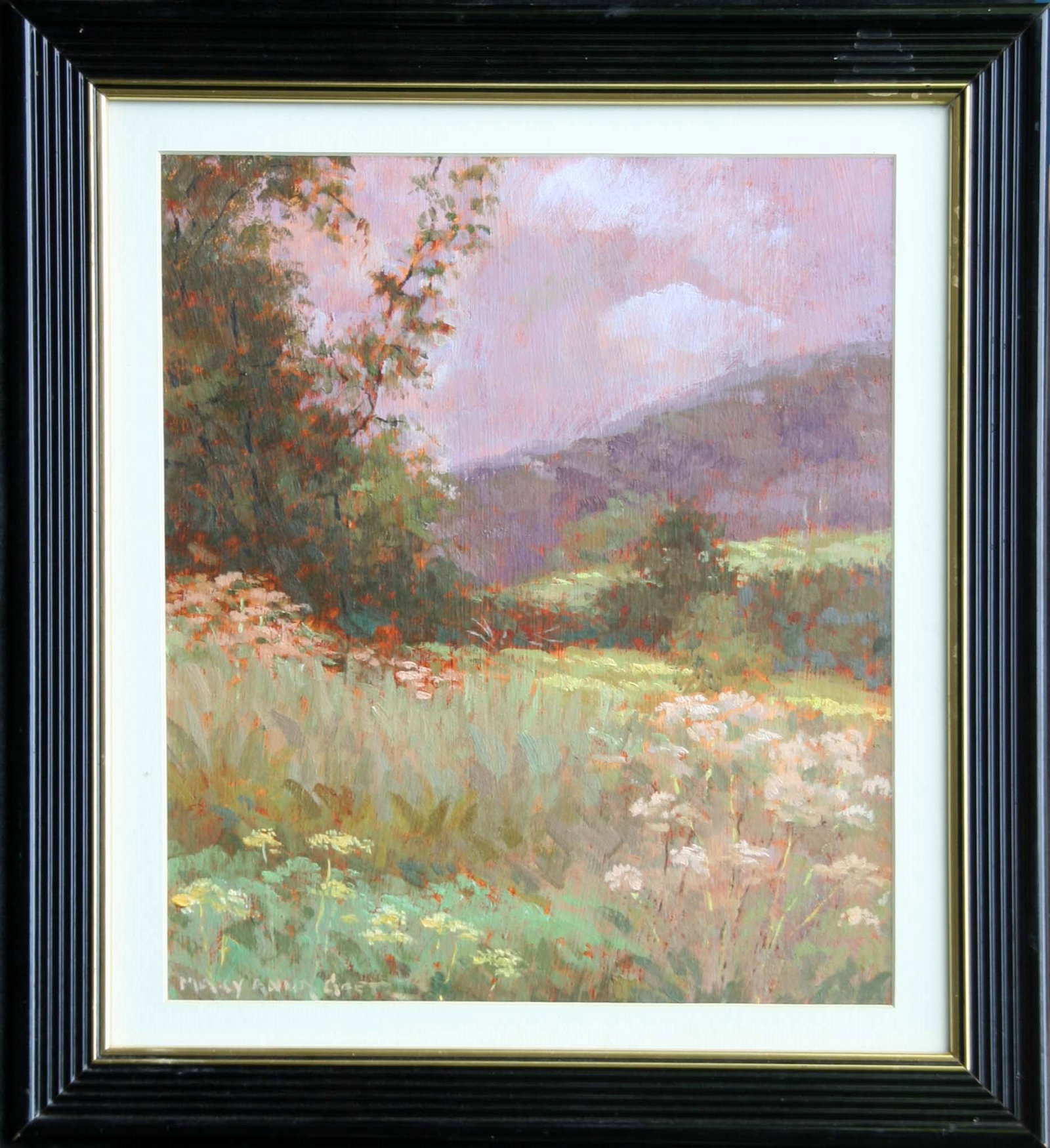 Mary Anna Goetz (20th Century): "Sickler Road, Woodstock, in Spring", c. 2005, Oil on Paper, 15.5" x 12", Signed Lower Left.