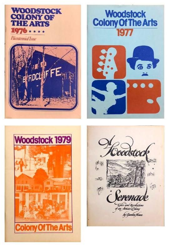 Unknown: Lot of Four: Woodstock Colony of the Arts Annuals, 1976, 77 and 79. Note: Printed booklets include "Woodstock Serendade - Talks and Recollections of an Artist Colony" by Gurdon Howe.