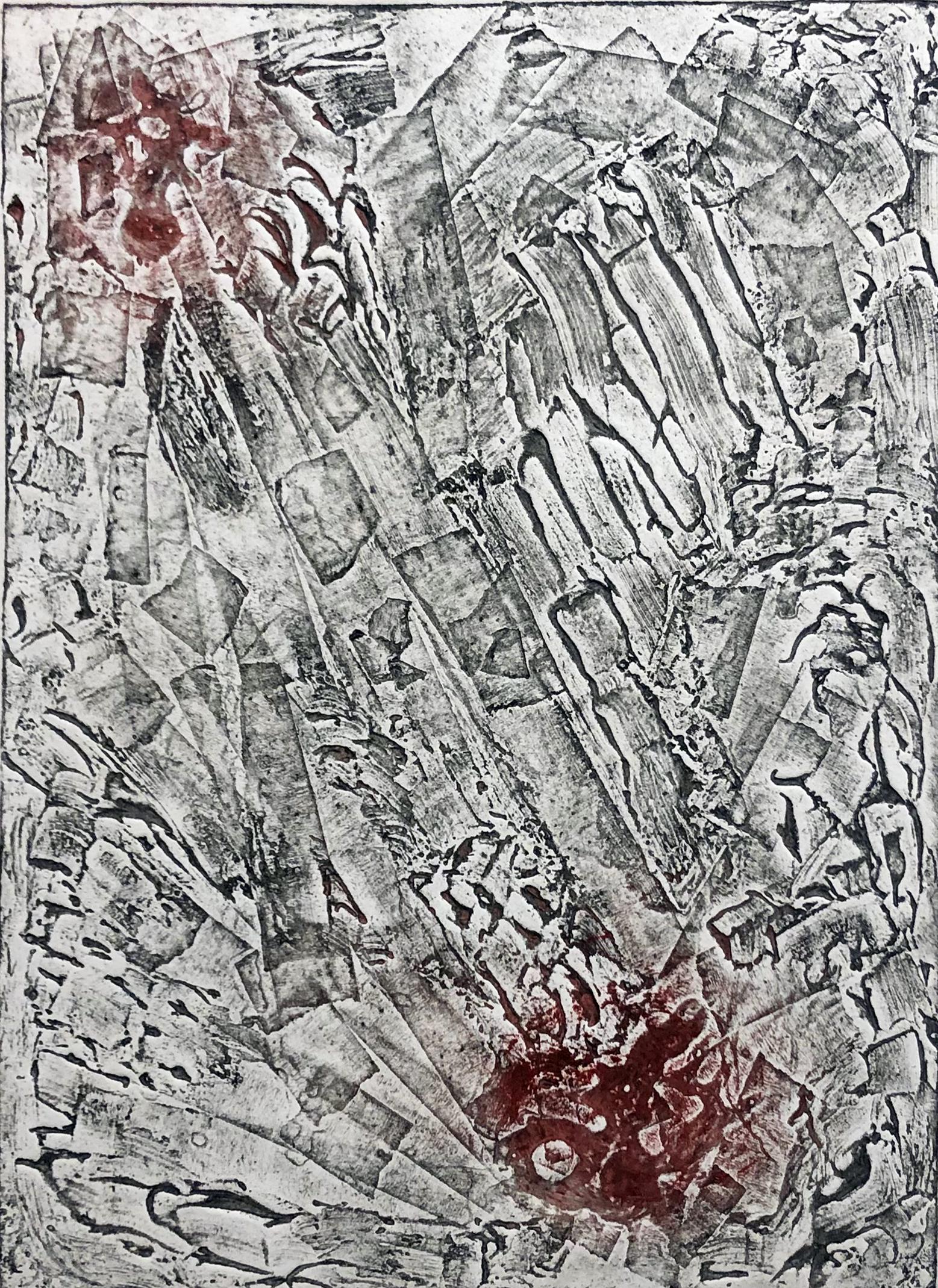 Hannah Hale (20th Century): "Untitled"; 1960; Inaglio; 11.5" x 8.2"; Signed Lower Right