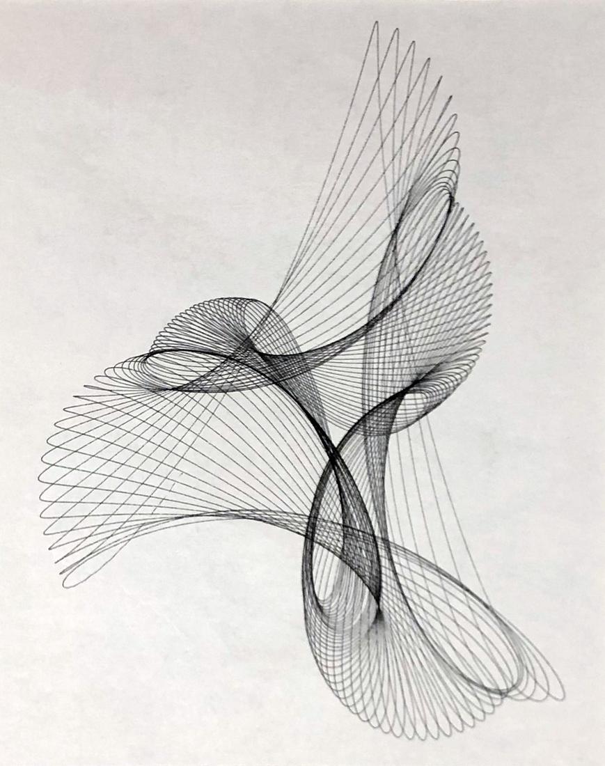 Konrad Cramer (1888 - 1963): "Untitled"; c. 1950; Sympalmagraph; 8.25" x 6."; Estate Stamp on Verso; Unframed