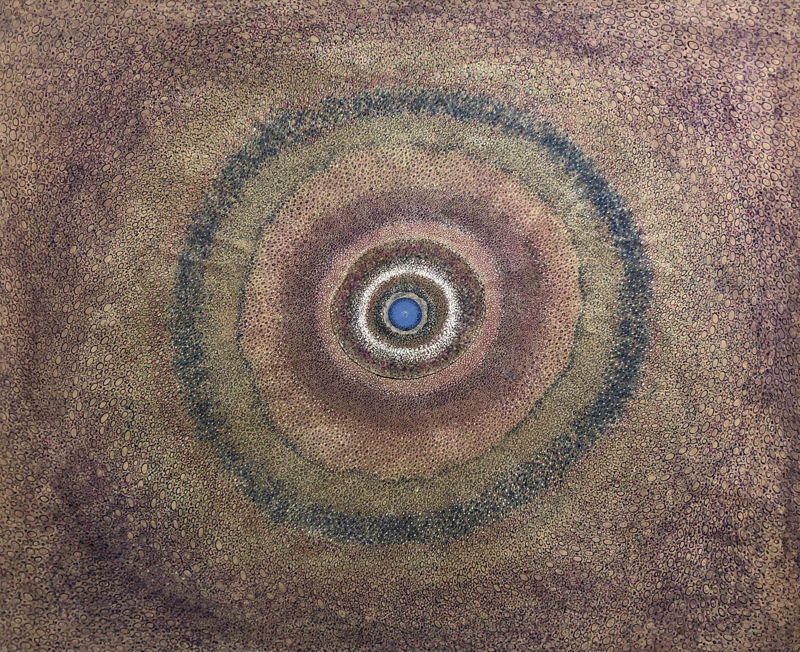 Elaine Wesley (1923 - 2007): "Night Tid"; c. 1980; Gouache on Paper Mounted on Board; 18.5 x 22.5; Signed Lower Left