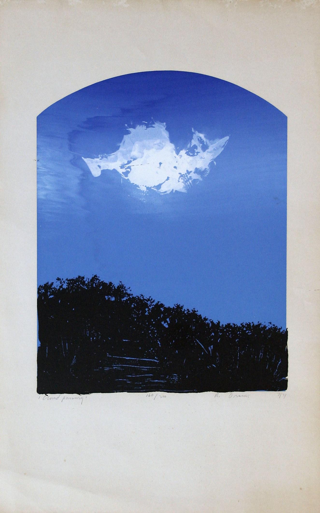 Robert Orsini (20th Century): "Cloud Passing"; 1974; Serigraph; 14" x 11"; Signed Lower Right; Unframed