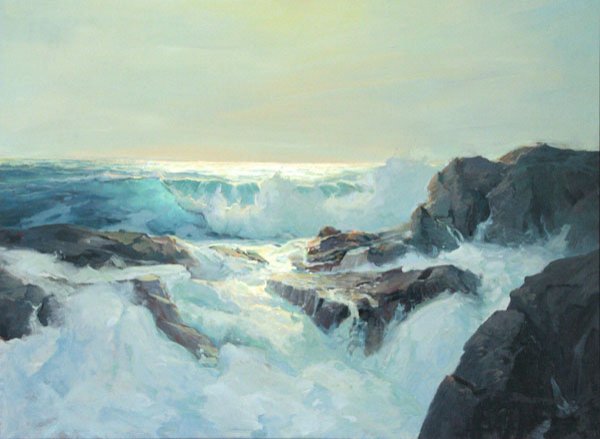 Philip Shumaker: Name: Philip Shumaker Artist Date: 1921-1967 Title: Soft Light Number Five Date of piece: c.1960 Medium: oil on Masonite Edition: Signature: lower right Size: 26x36 Framed: Yes Note: Grand Central Art
