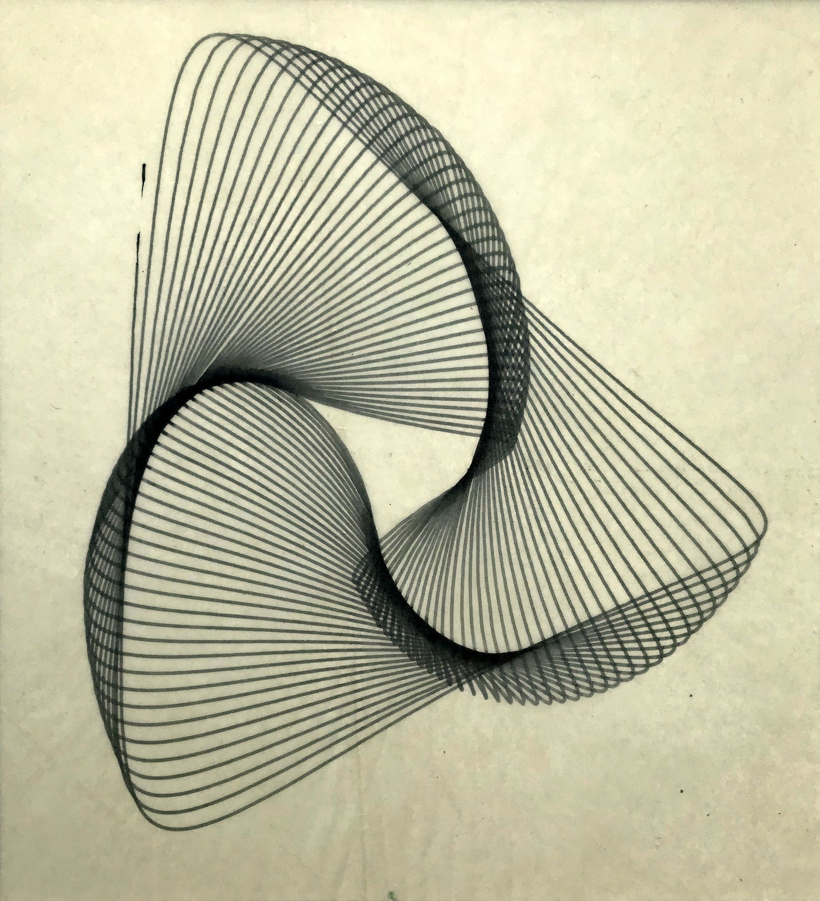 Konrad Cramer (1888 - 1963): "Untitled"; c. 1940; Sympalmograph; 6.5" x 6"; Estate Stamp on Verso; Unframed.